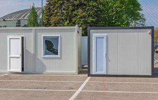 Zusätzlicher Arbeitsplatz durch Bürocontainer